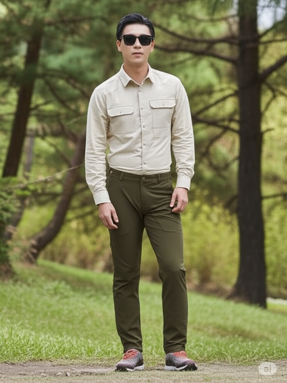 블랙야크 남성 간절기 일상 산행 활동성 편안한 사방스판 아웃도어 등산 바지 - 상세 이미지 2