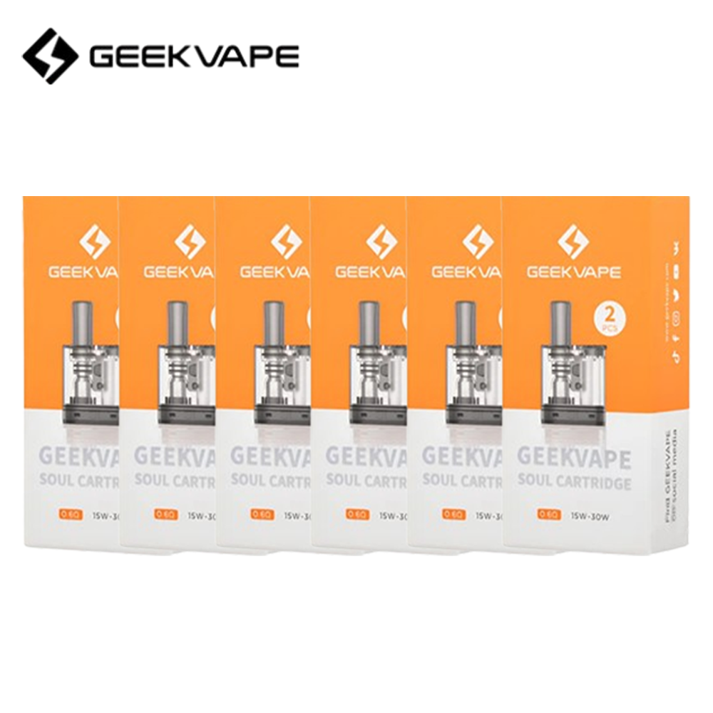 긱베이프 소울 팟 쏠 카트리지 코일 내장형 공팟 0.6옴 6팩 소울 2 호환