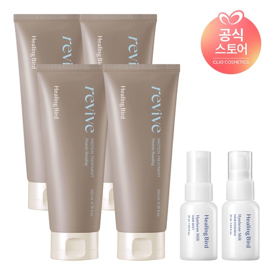 [CJ단독]리바이브 단백질 트리트먼트 기획세트 [200ml+200ml] x2 [사은]피디알엔 트리트먼트 30ml2EA - 상품 이미지