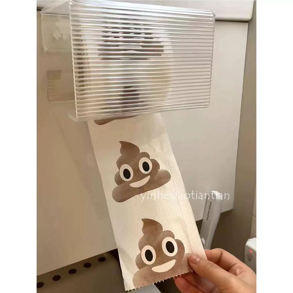 똥휴지 똥쟁이화장지 특이한 친구 집들이 똥쟁이 생일선물 A. 재밌는 똥 화장지 1롤 - 상세 이미지 2