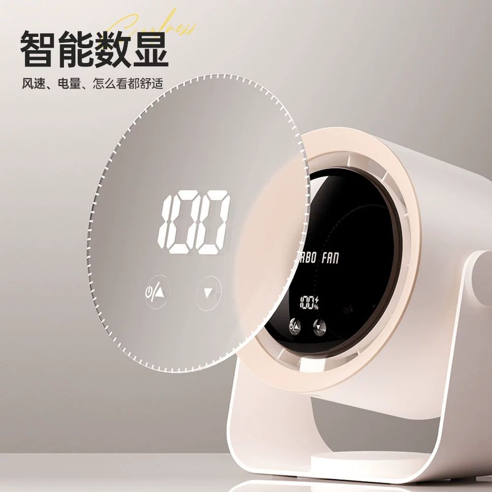 초소형에어컨 탁상용 미니선풍기 소형 휴대용 미니 A. 카키색 h 충전식 모델 5400mah - 상세 이미지 3