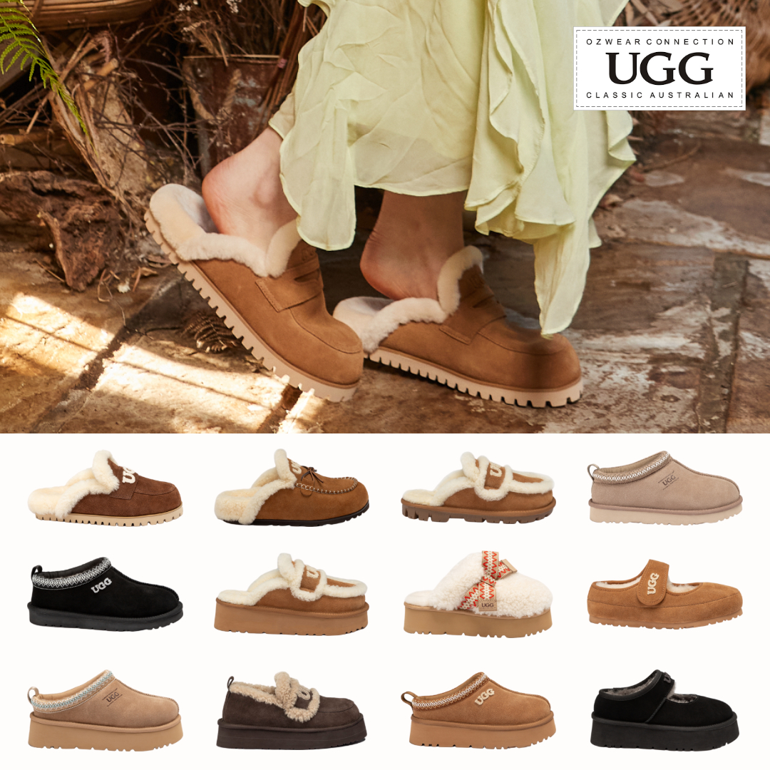 호주어그 오즈웨어 프리야 레티샤 바이올렛 시드니 통굽 밴딩 키높이 여성 양털 슬리퍼 로퍼