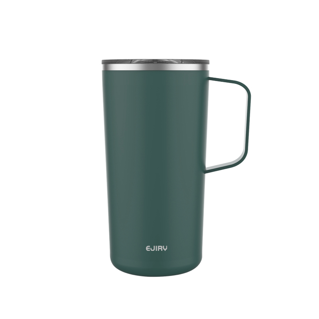 에지리 댄디머그 보온보냉 손잡이 텀블러 600ml, 딥그린, 1개 - 메인 이미지