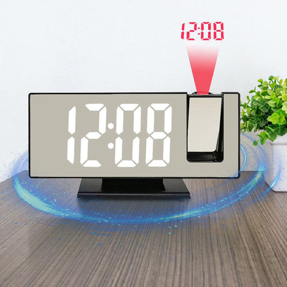 무소음 LED 디지털 시계 거울 탁상 알람 집들이 전자 미러 선명한 밝기조절 모던한 인테리어 신혼집 이사 선물