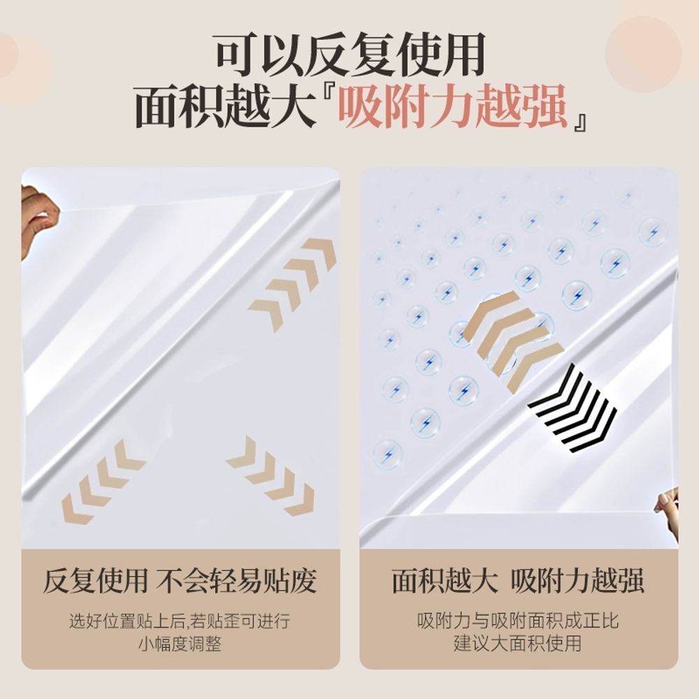 낙서방지 벽 보호 비닐 낙서 정전 A. 45cm1미터 접착제 없음 정전기 흡착 , A. 큰 - 상세 이미지 4
