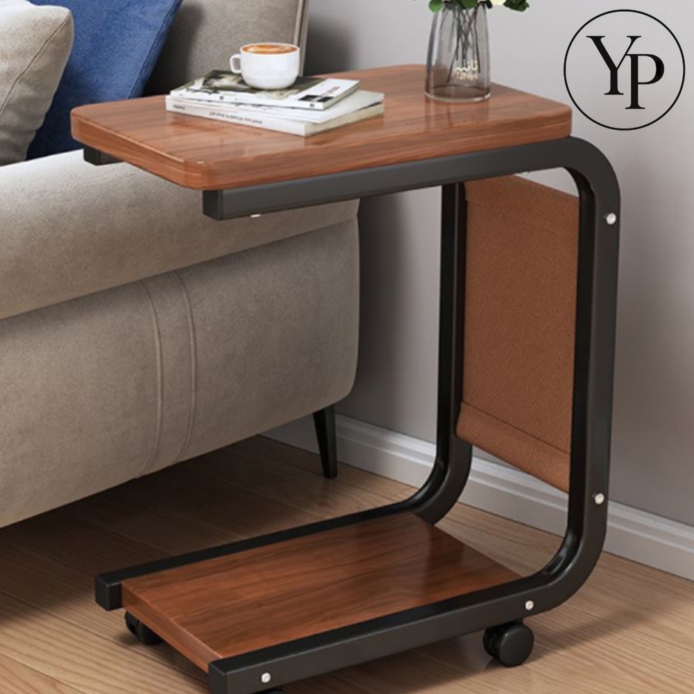슬림 C테이블 이동식 사이드 테이블 침대 협탁 노트북 책상 보조 식탁