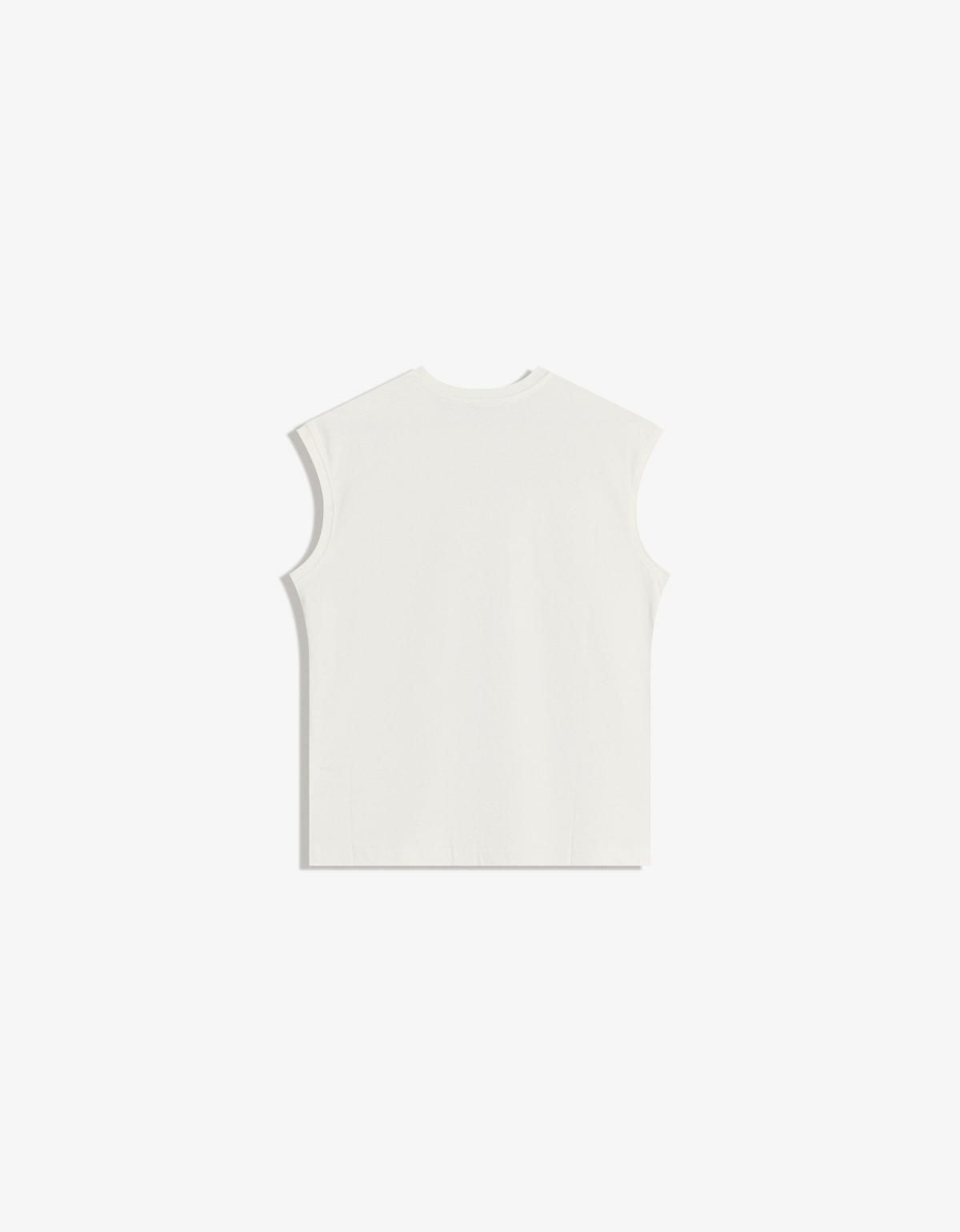 버쉬카 미니멀 화이트 민소매 탑 7594/093 OFF WHITE - 상세 이미지 2