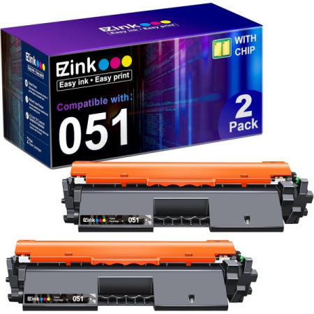 E-Z Ink [해외]ImageCLASS MF260 MF269dw MF267dw MF264dwi LBP162dw LBP161dn LBP160(블랙, 2팩)과 함께 사용하는 Canon 051h C