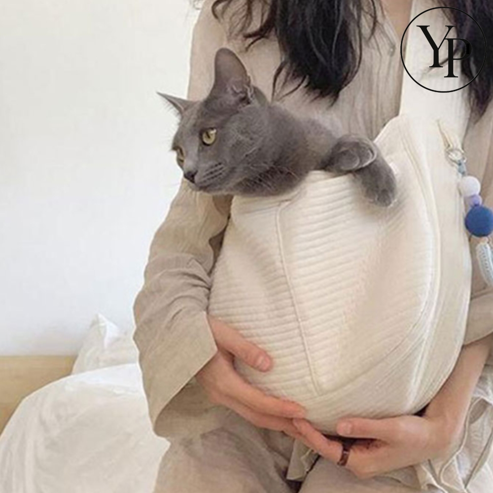 외출용 이동가방 강아지 고양이 포대기 숄더백 산책 가방 실내 실외 어부바 보자기 - 상품 이미지