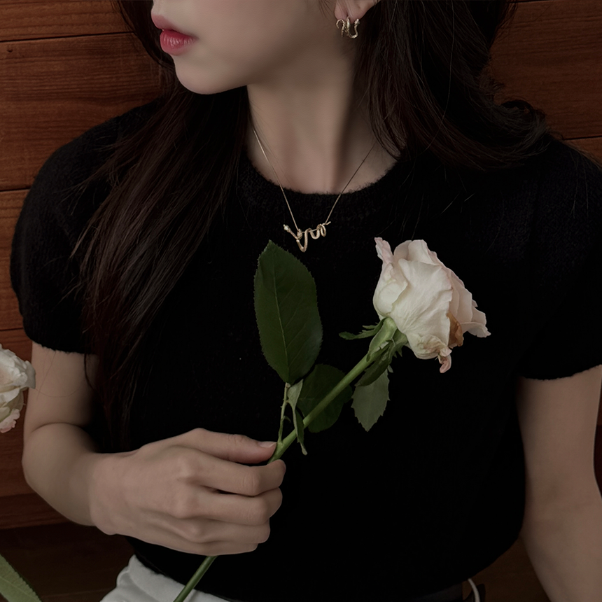 찰랑시 랩 다이아 꼬마 스네이크 뱀 펜던트 14k 18k 이미지 6
