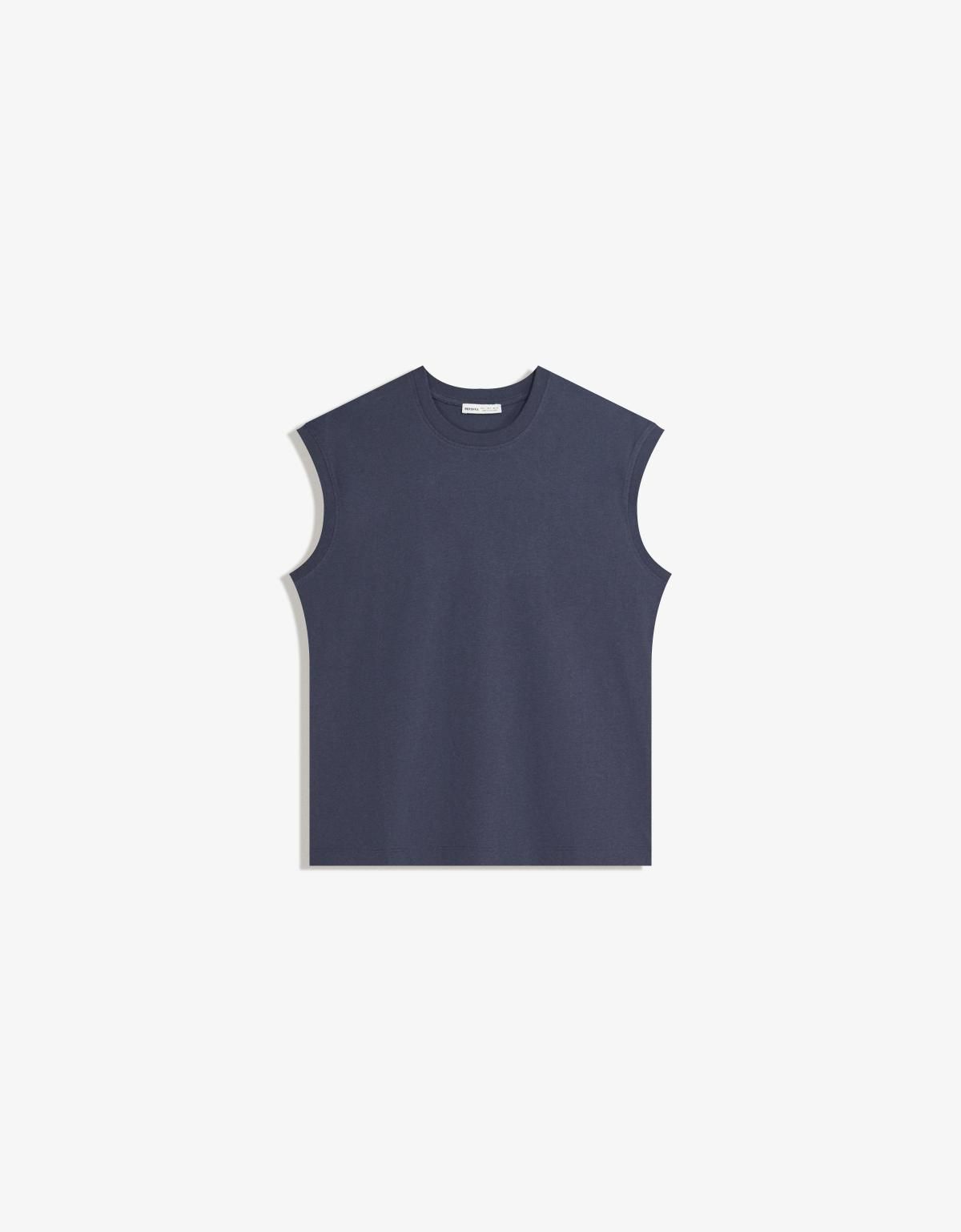버쉬카 모던 네이비 민소매 탑 7594/093 NAVY - 상품 이미지