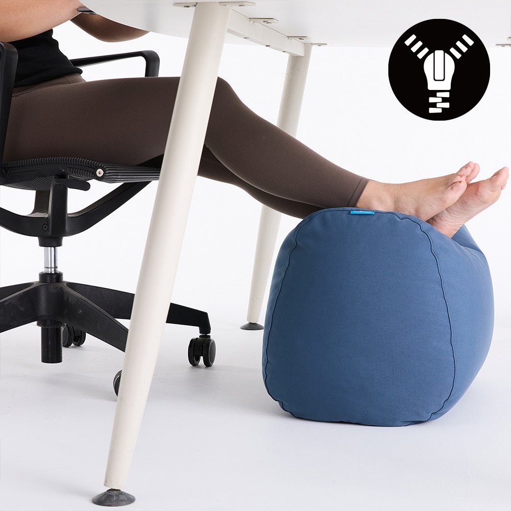 [빈백커버] 폴리몰리 애니웨어 에그 풋스툴 빈백 실내외 겸용 (충전재 불포함)