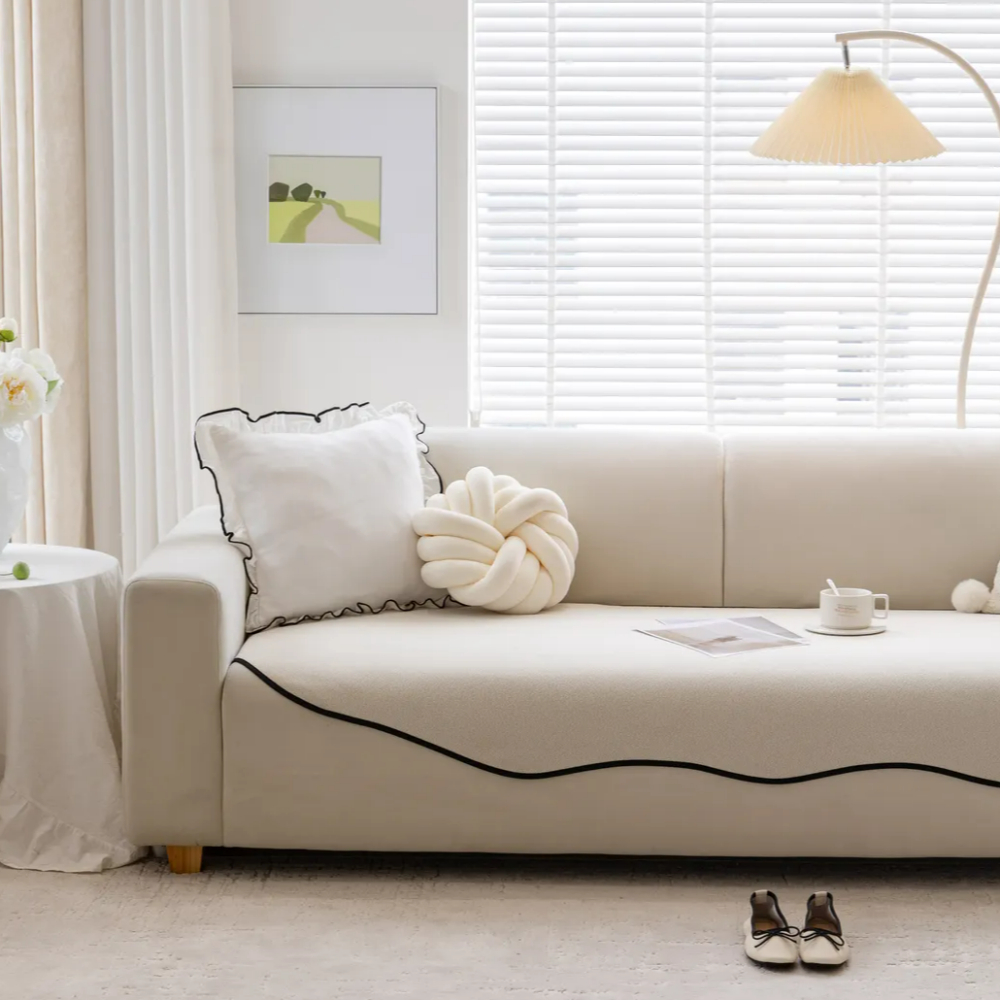 사계절 소파패드 비정형 모던 오염방지 넓은 소파 매트 커버 3인용 4인용