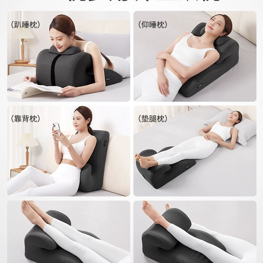 다기능 엎드리는 베개 쿠션 독서용 엎드리는쿠션 책보기 A. 표준 모형 미스터리 그레이 - 상세 이미지 5