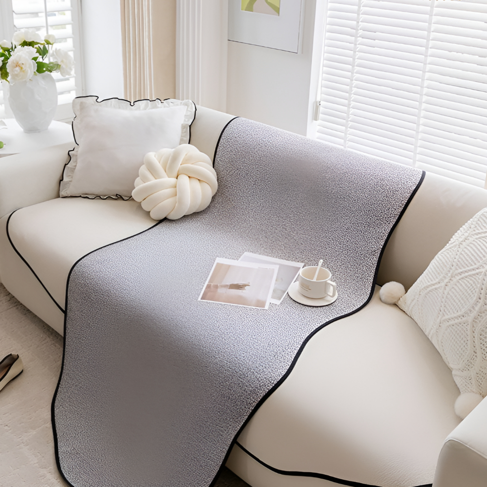 사계절 소파패드 비정형 모던 오염방지 넓은 소파 매트 커버 3인용 4인용