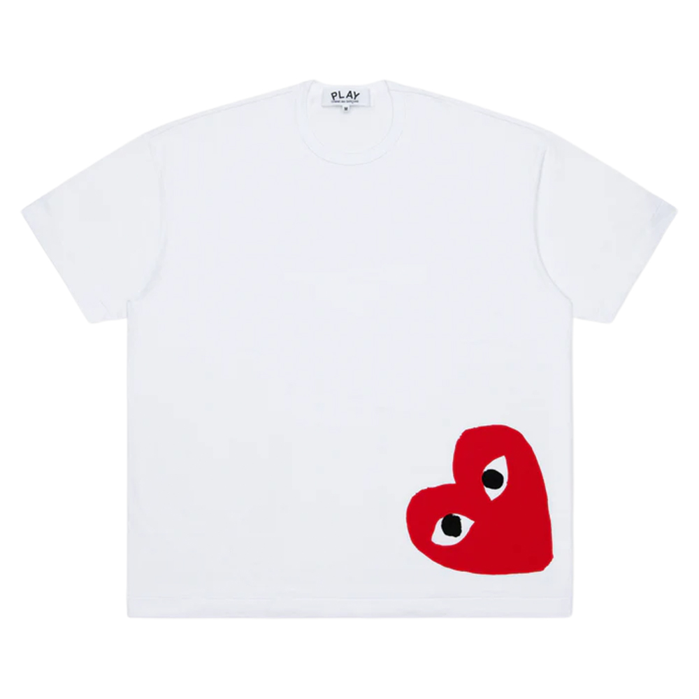 꼼데가르송 반팔티 Unisex Oversized T-Shirts Printed Red Heart - 상품 이미지