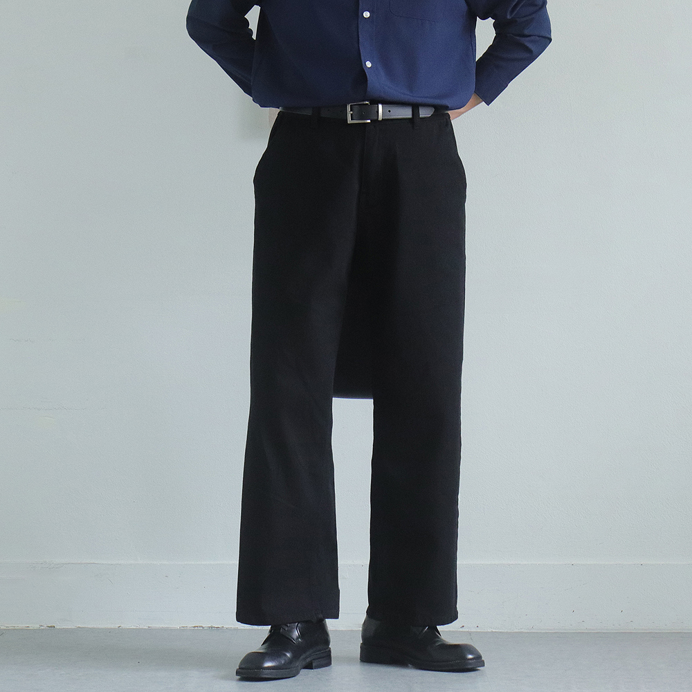 남자 면바지 빅사이즈 스판 밴딩 와이드 팬츠 남자 바지