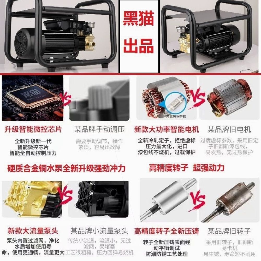 세차 동력분무기 220v 펌프 살포기 10m A. 2800W 새로운 업그레이드 모델 표준 - 상세 이미지 3