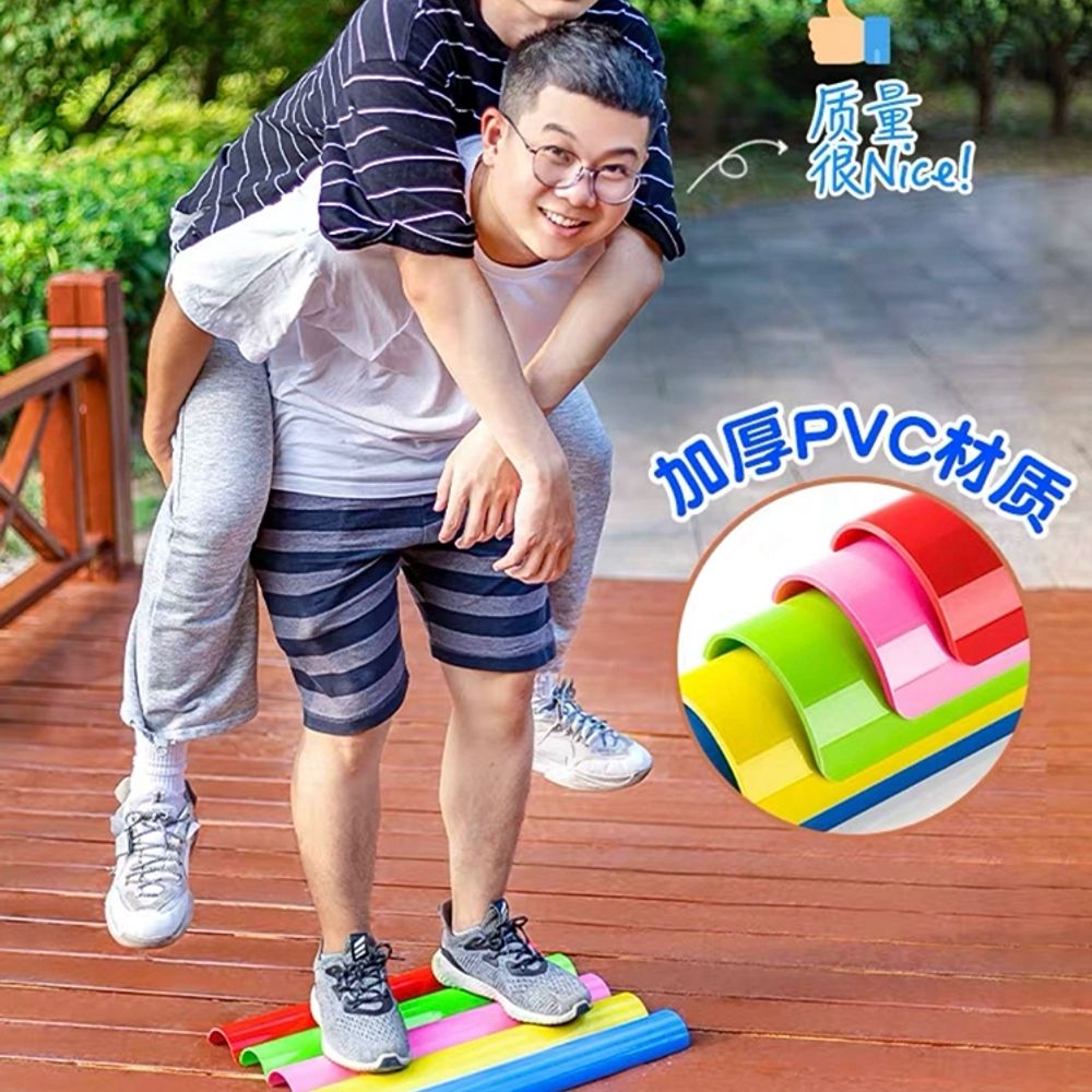 공 이동 게임 소형 체육대회 세트 휴대용 팀워 A. 30 cm 5 조각 선물 1 무지개 공 - 상세 이미지 4