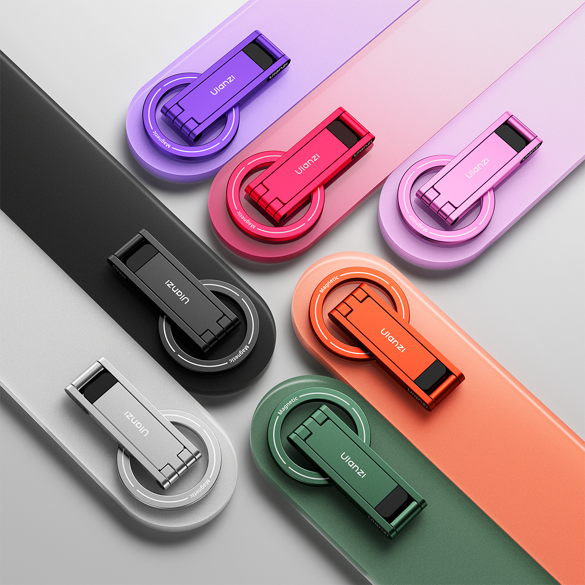 울란지 MA60 접이식 맥세이프 다용도 셀카 미니 셀피스틱 거치대 삼각대 제품 이미지