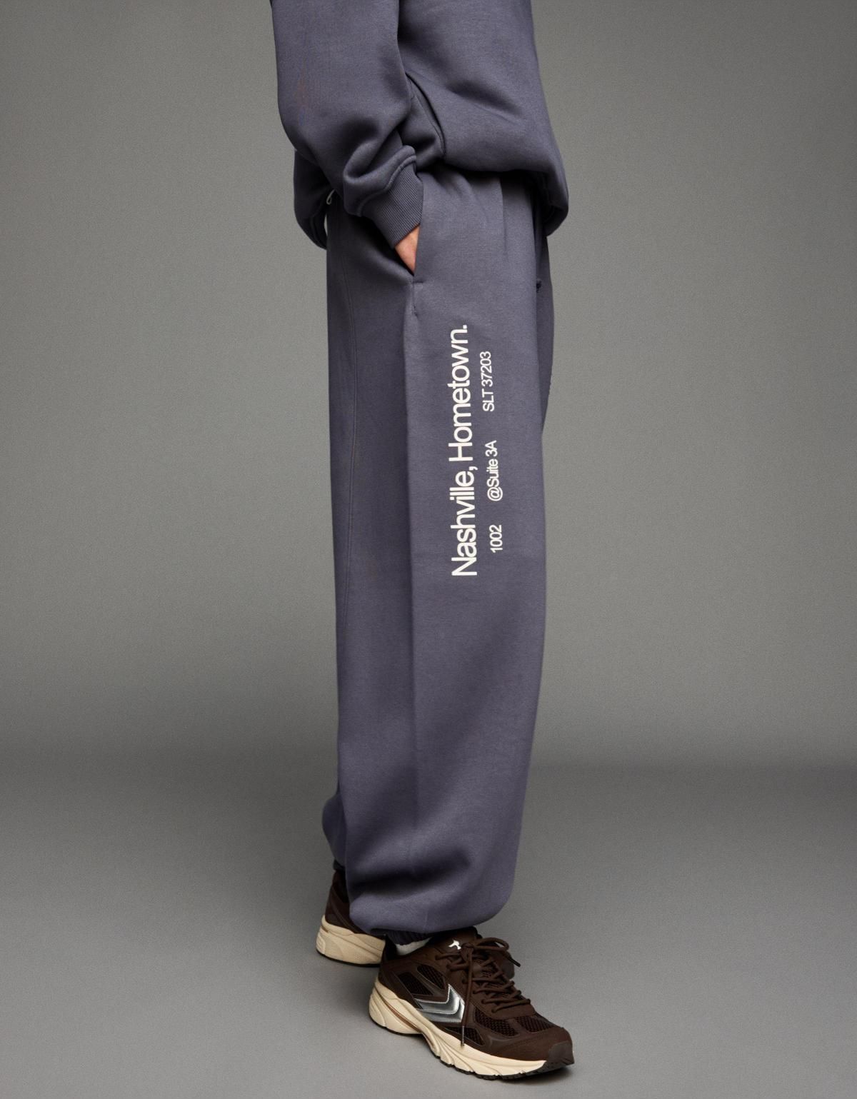 버쉬카 프린트 스트리트 조거 팬츠 5292/700 DARK GREY - 메인 이미지