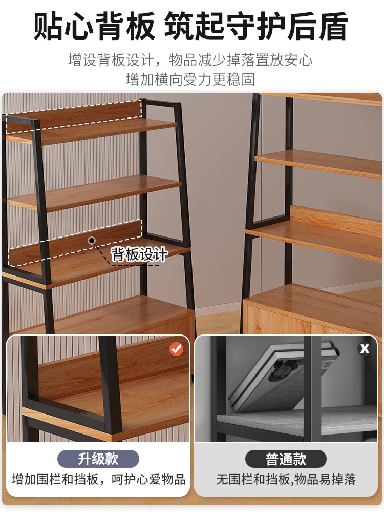 매장 진열대 다용도 디스플레이 신발 선반 마트 거치대 백화점 상품 매대 황배나무 3단 60CM 1개 - 상세 이미지 4