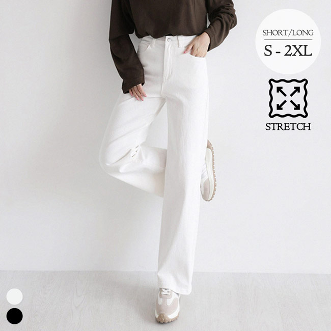 [딱맞진No.15] 3D입체 인밴딩 스판 와이드 팬츠_264744 - 상세 이미지 3