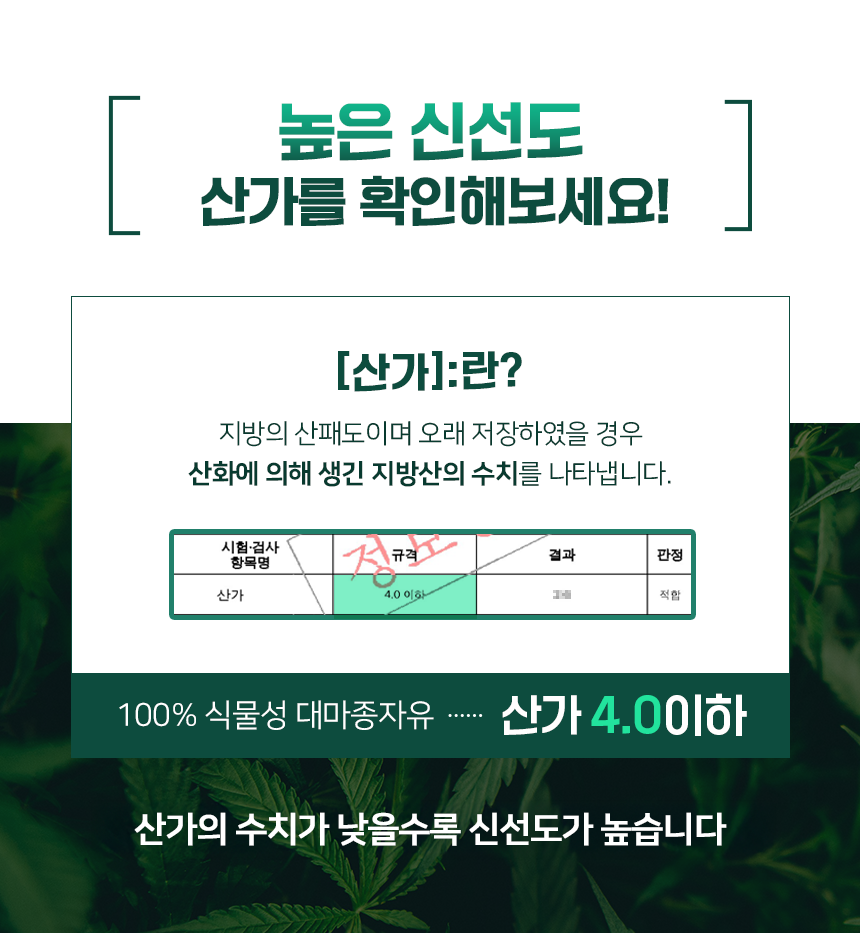 100% 식물성 대마종자유 1000mg 식약청인정 비건 식물성 캡슐 180캡슐, 6개 - 상세 이미지 5
