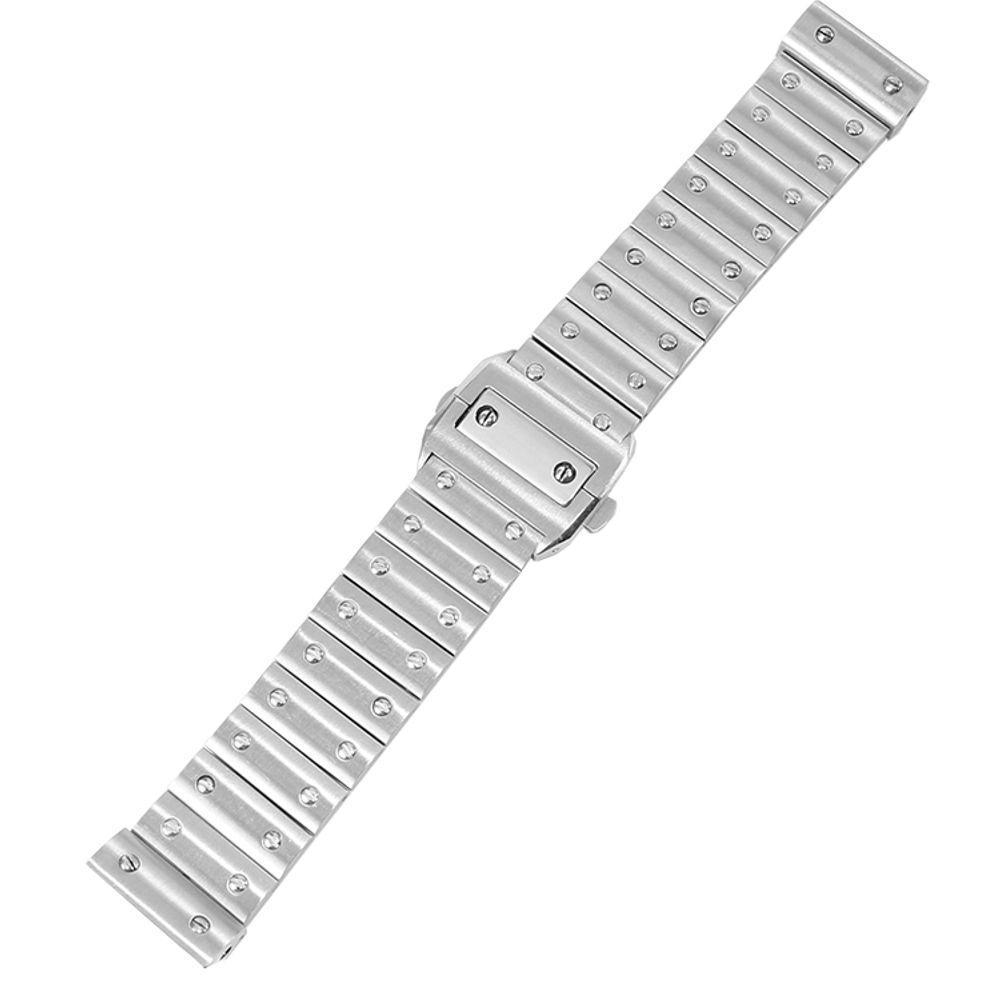 카르티에 산토스 100 호환 23mm 스트랩 밴드 남성용 시계줄 A. 23mm, A. 은 이미지 6