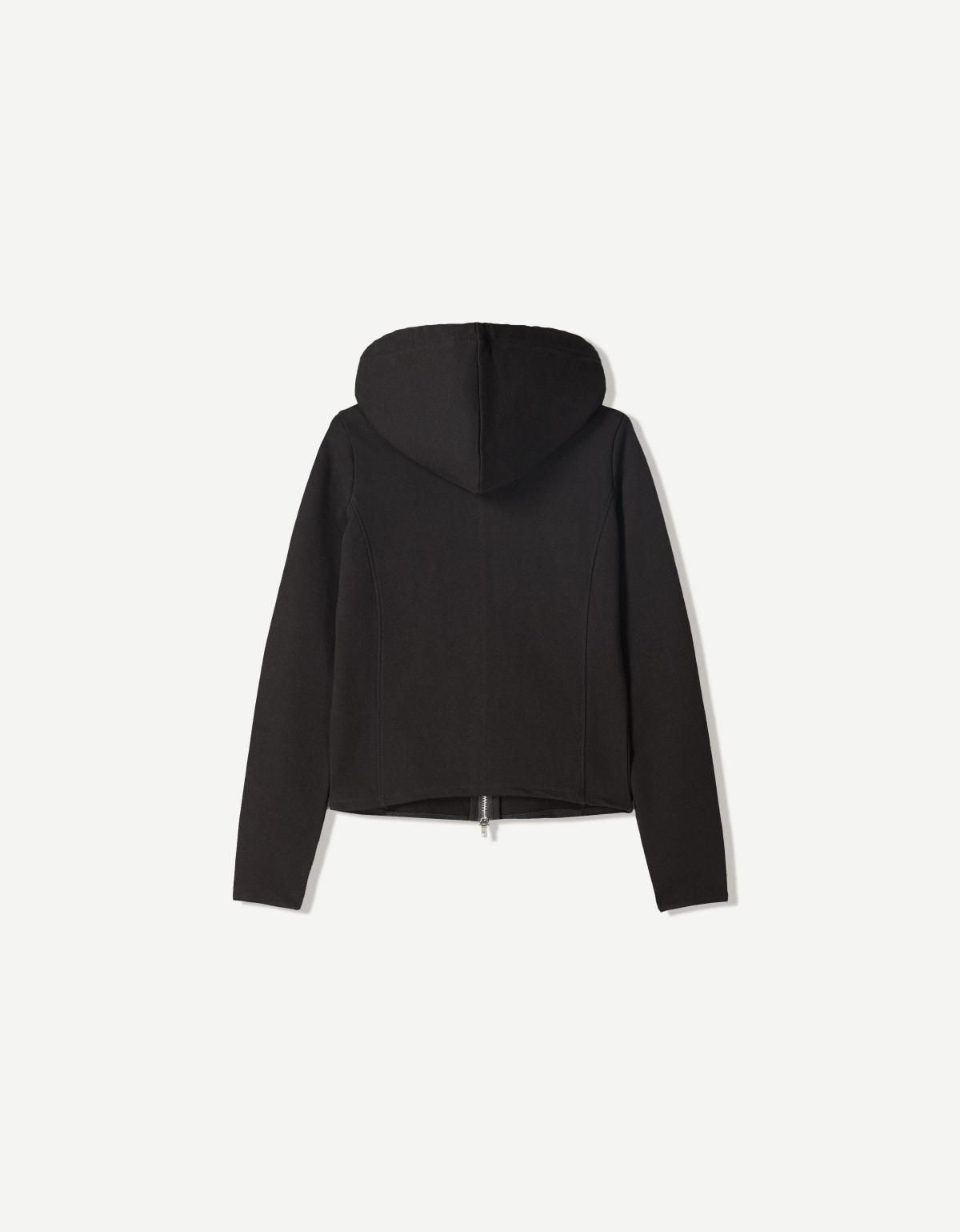 버쉬카 베이직 블랙 집업 후드티 7004/478 BLACK - 상세 이미지 2