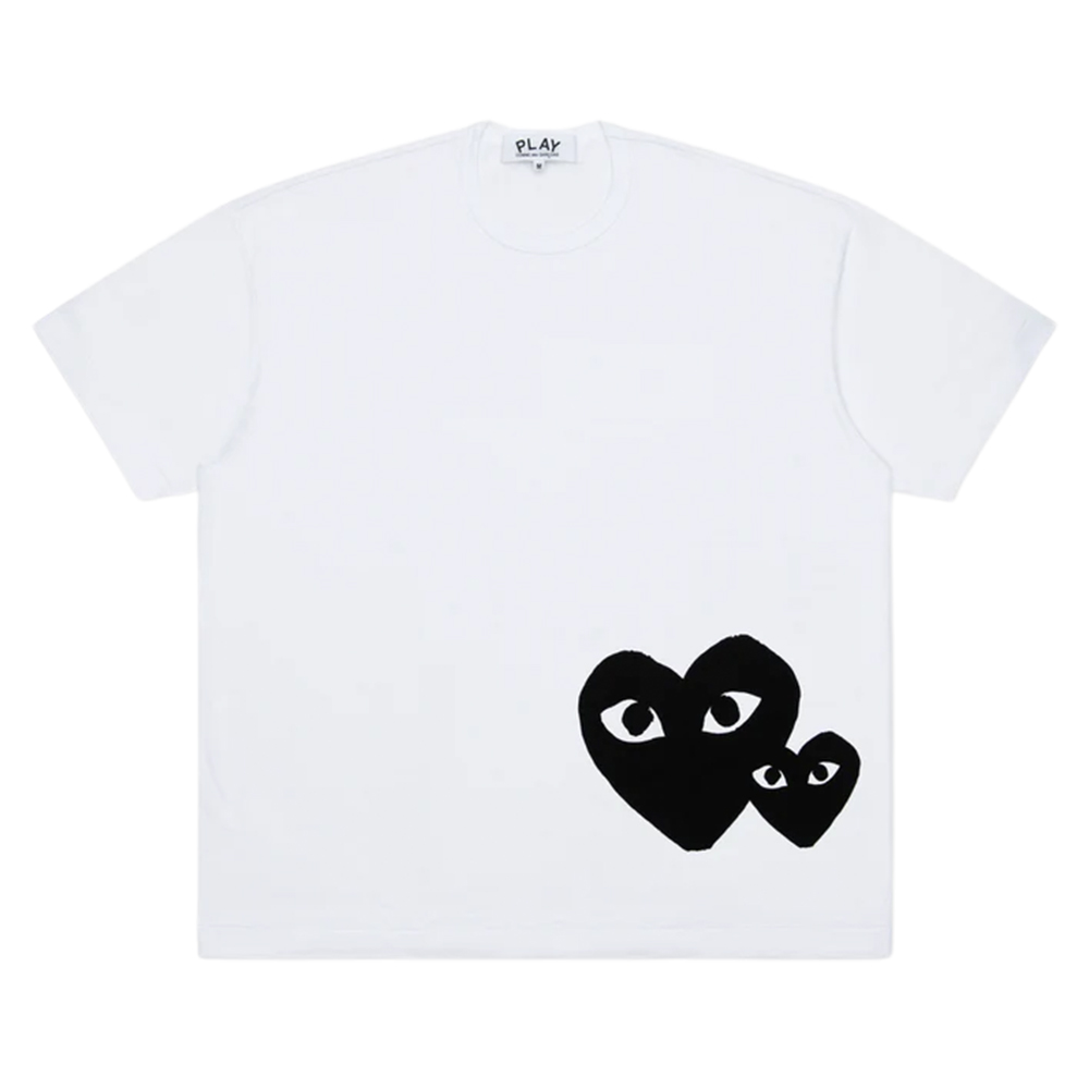 꼼데가르송 반팔티 Unisex Oversized T-Shirts Printed Black Heart - 상품 이미지