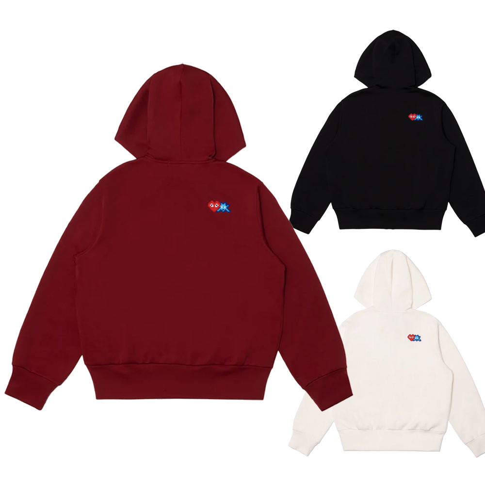 꼼데가르송 후드집업 INVADER POLYESTER HOODED SWEATER - 상품 이미지