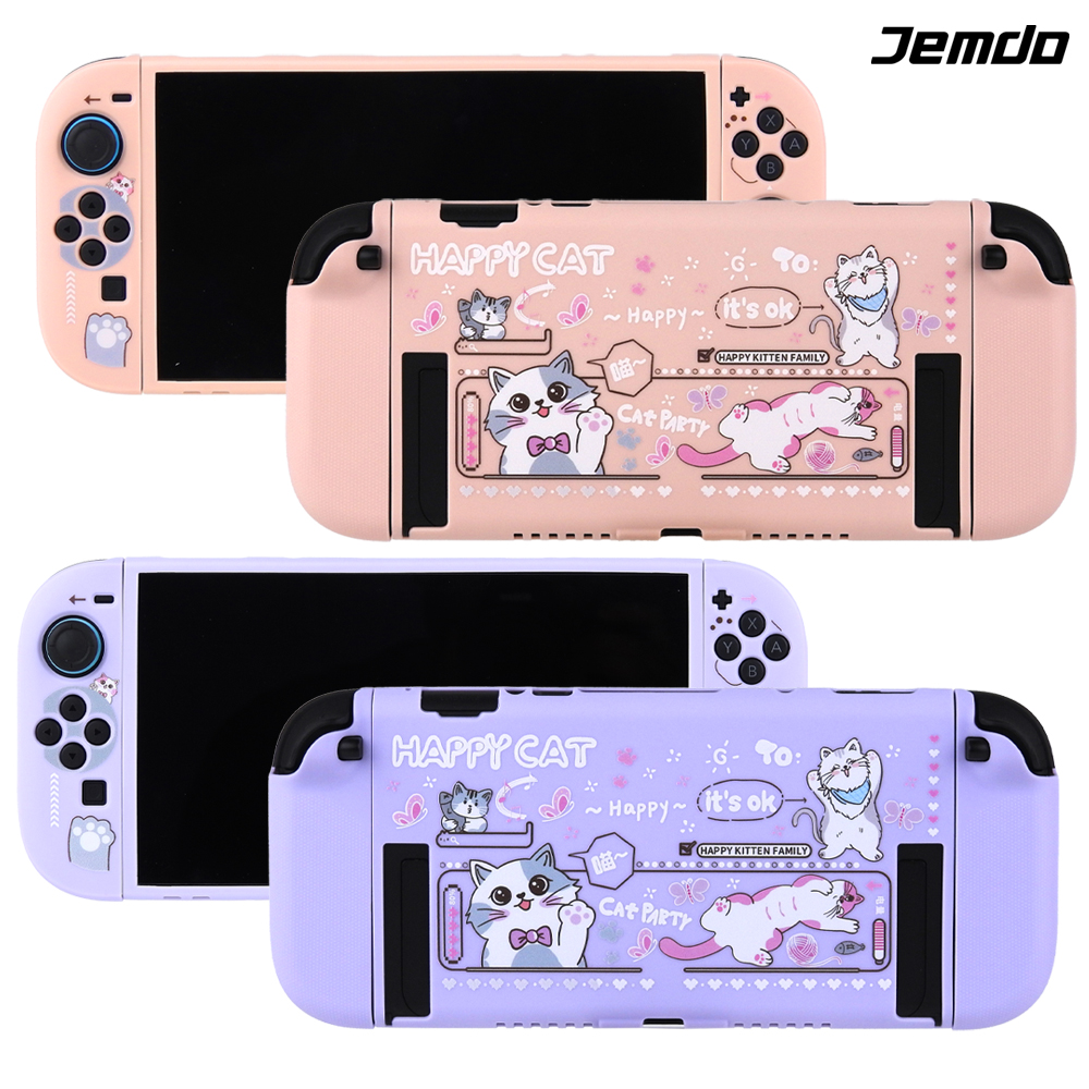 닌텐도 스위치2 케이스 Jemdo 해피캣 실리콘 커버