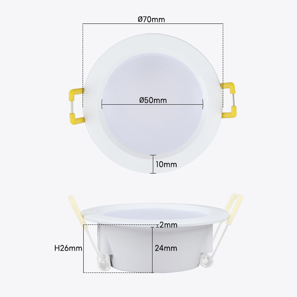 LED 에코 셀링 확산형 55mm(2인치) 다운라이트 3W 플리커프리 DC타입 - 상세 이미지 5