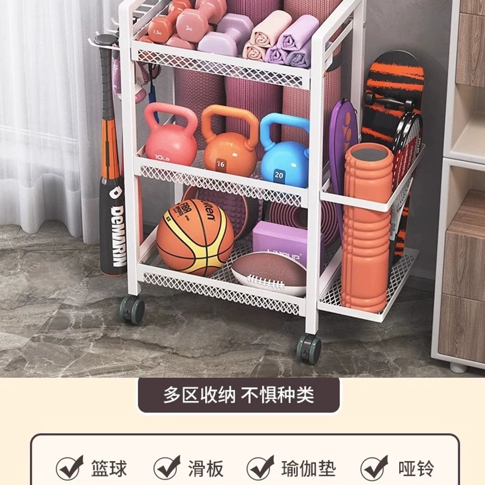 헬스기구 거치대 정리대 가정용 장비 요가 헬스 A. 사각형 튜브 기본 모델 tube 흰색 - 상세 이미지 5