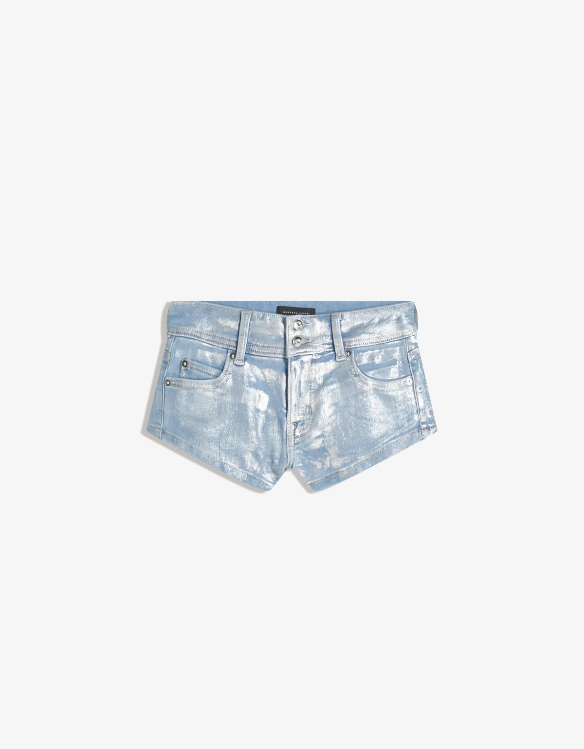 버쉬카 실버 테크니컬 데님 숏팬츠 8314/335 LIGHT BLUE - 메인 이미지