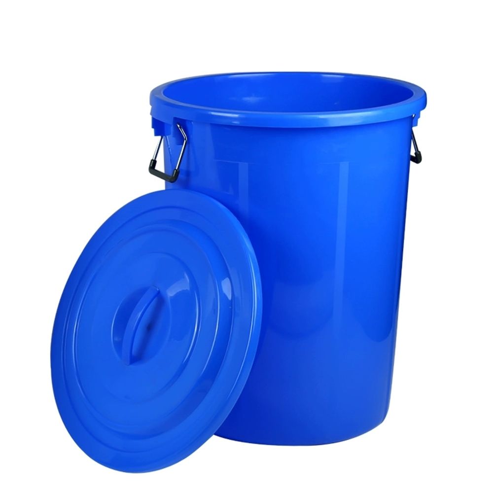 원형 플라스틱통 고무통 대형 환수통 파란통 50L 다라이 B. 커버 없는 파란색 50개 이미지 6