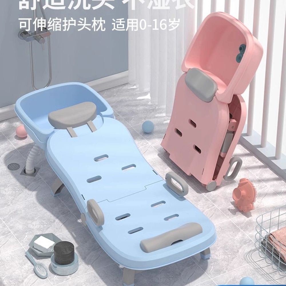 성인샴푸의자 접이식 침상 샤워 어르신 머리감 A. 샴푸 탱크 워터 파이프가있는 디럭스 모 - 상세 이미지 2