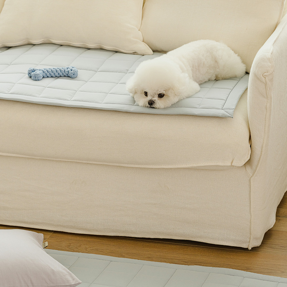 바자르 몽실몽실 먼지없는 진드기방지 소파패드 고밀착 슈퍼 논슬립 반려동물 쇼파패드 2인용