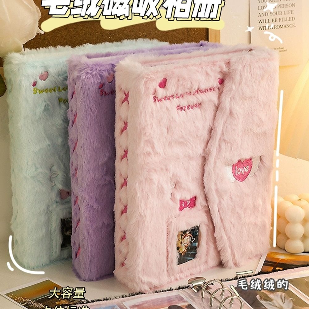 포카 속지 털 4칸 리필 포토카드 6공 양면 바인더 다이어 A. 핑크 쉘 내부 페이지 제외 - 상세 이미지 2