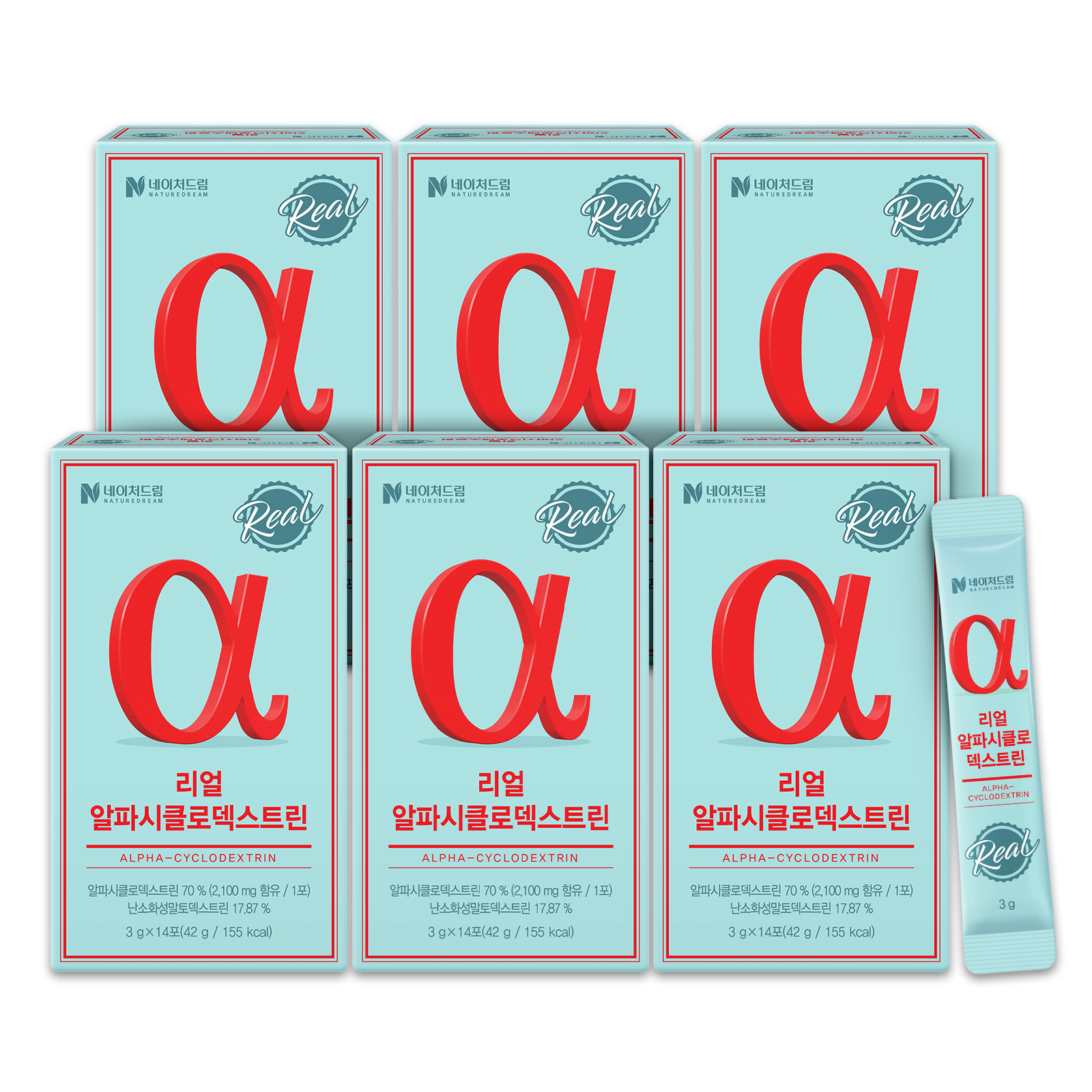 리얼 알파CD 6박스 알파시클로덱스트린 제로파우더 알파시디 총84포 대표 이미지