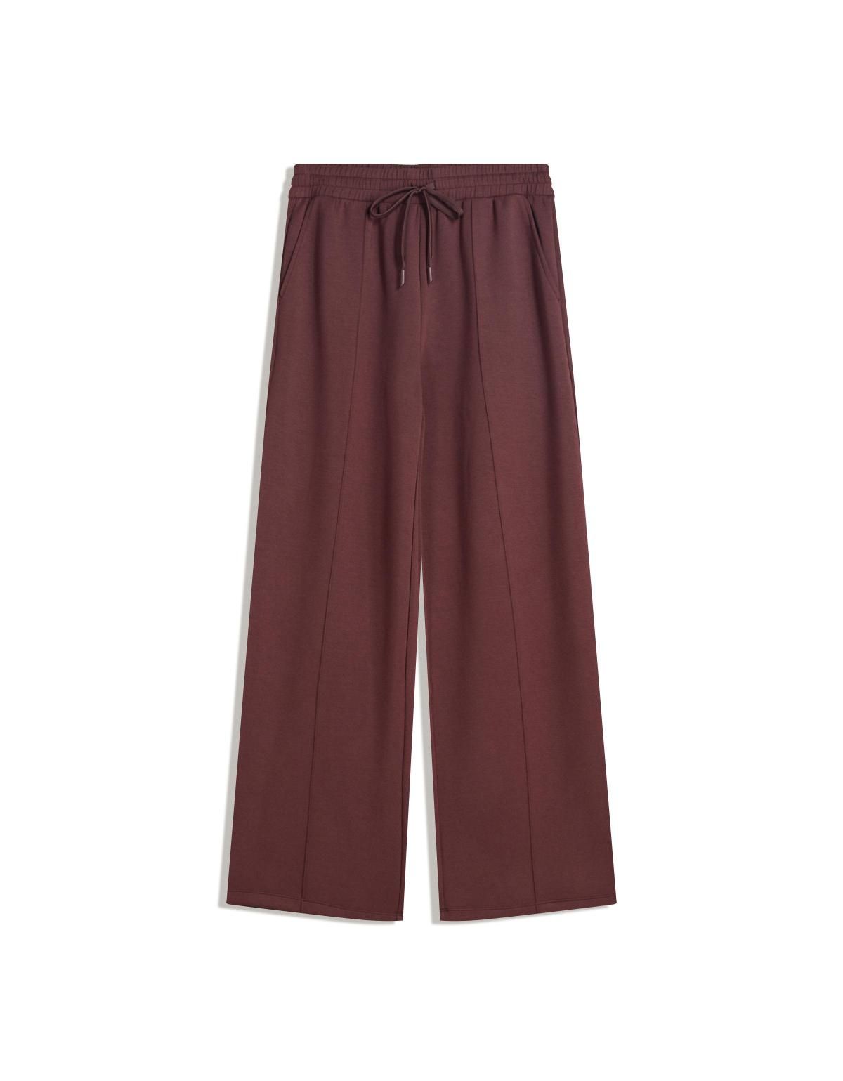 버쉬카 소프트터치 와이드 팬츠 5096/727 BURGUNDY - 메인 이미지