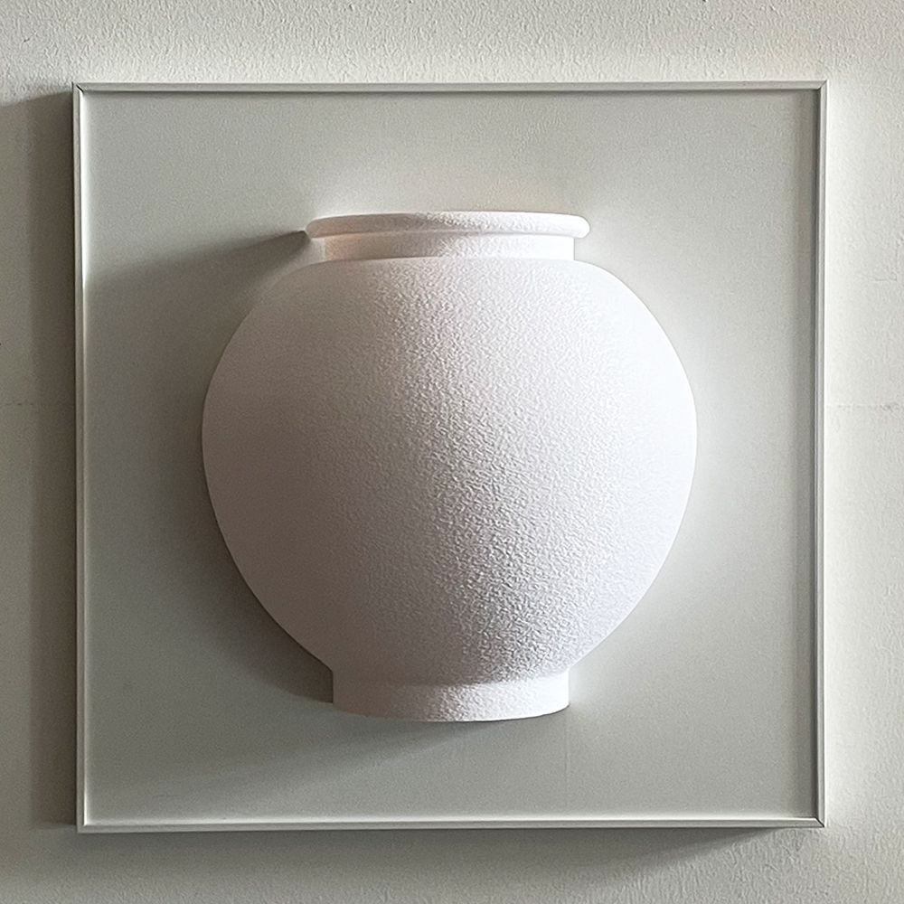 담결 달항아리 풍수 인테리어 그림 액자 거실 카페 개업 선물 전통 소품