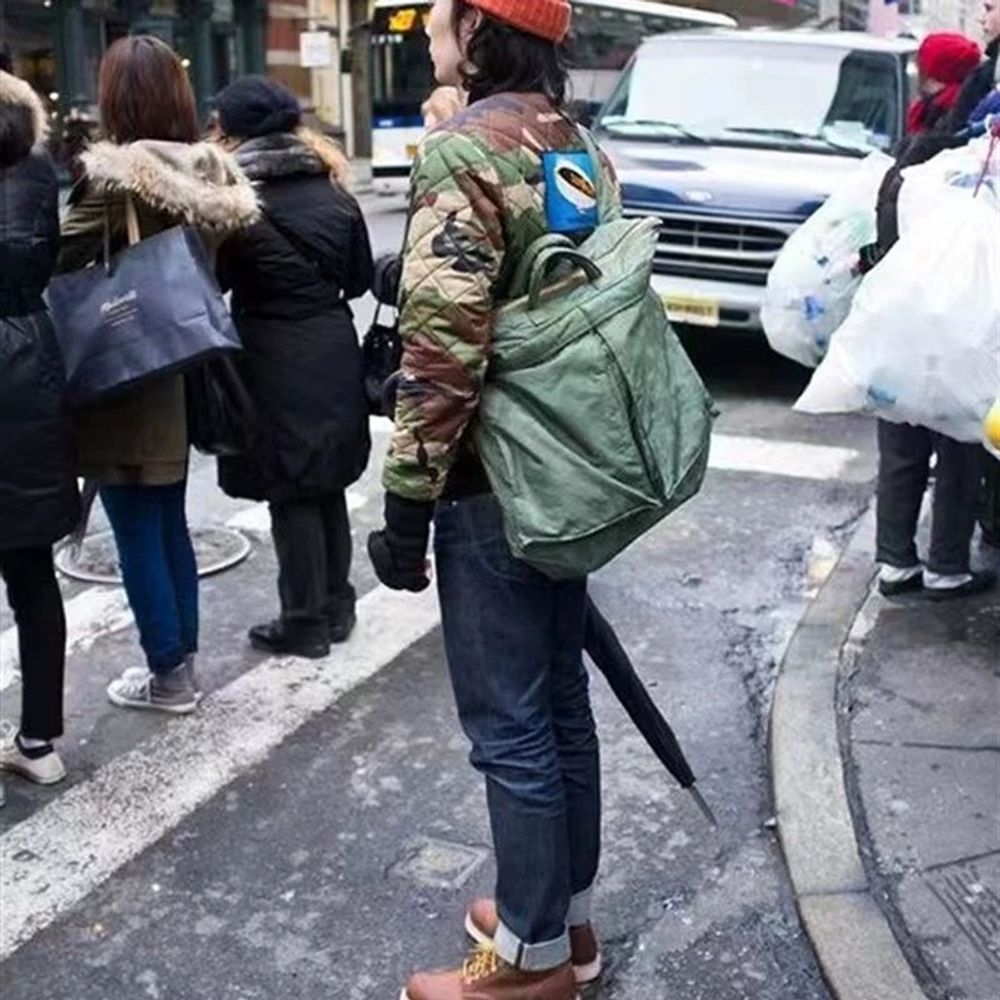 헬멧백 호환 나일론 빈티지 헬멧 지원 콜라보 포터 화이트 A. 흰색 - 상세 이미지 4