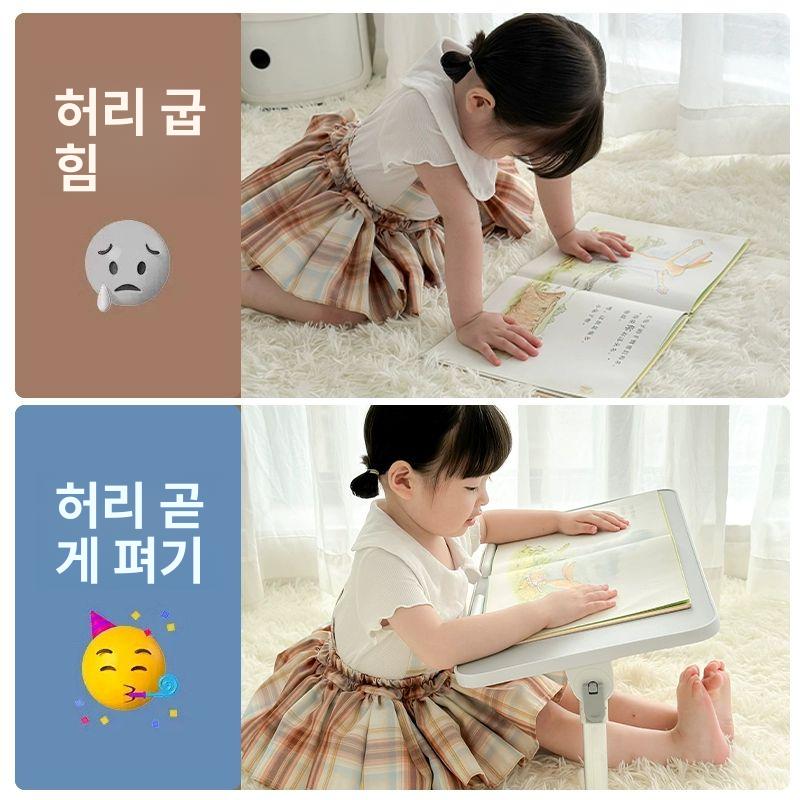 침대책상 매트리스책상 접이식 매트리스 편리한 이동식 T6 우주 실버_5단 조절 + 이동형 바 - 상세 이미지 3