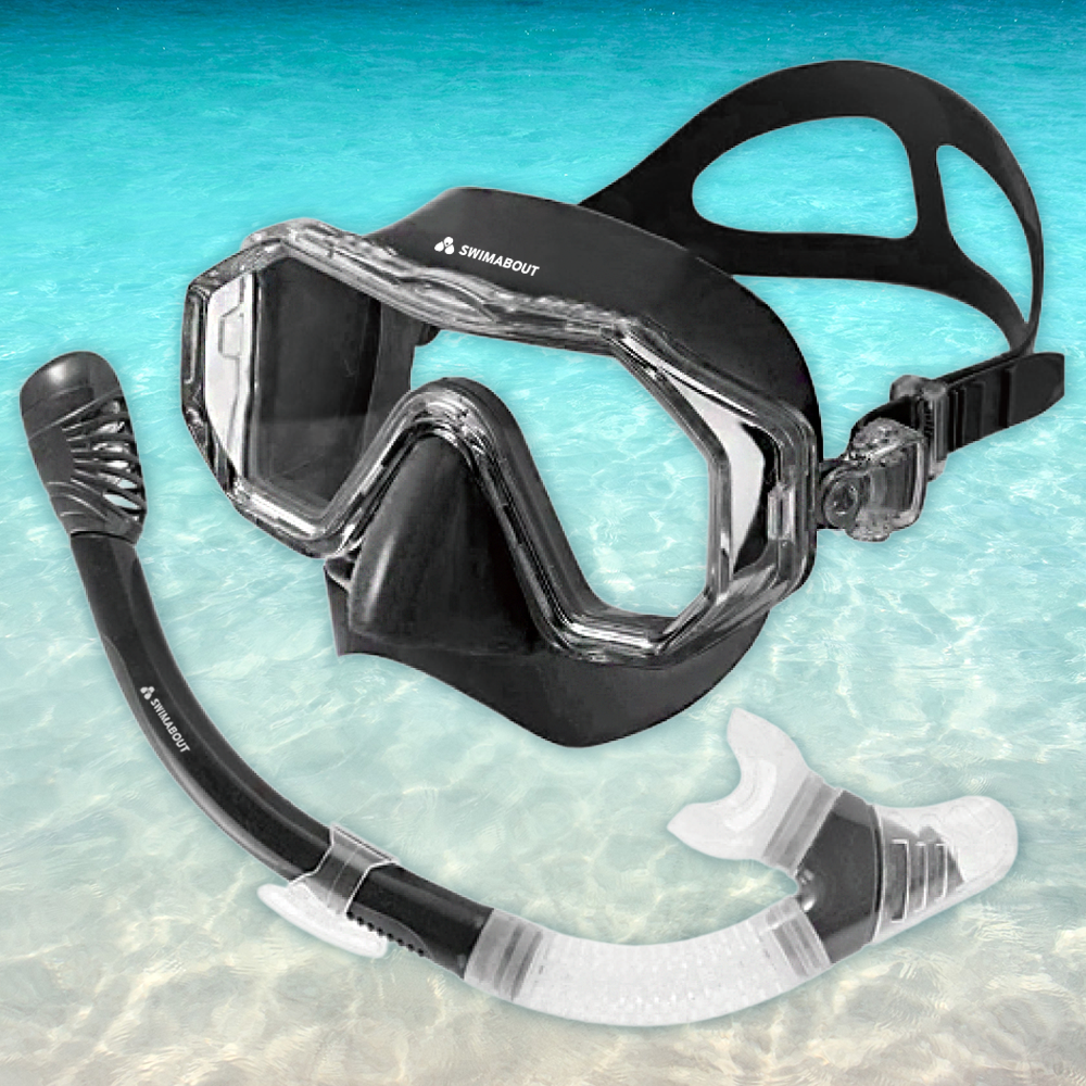스윔어바웃 안티포그 스노쿨링 마스크 실리콘 물안경 세트 성인 어린이 스노클 프리다이빙