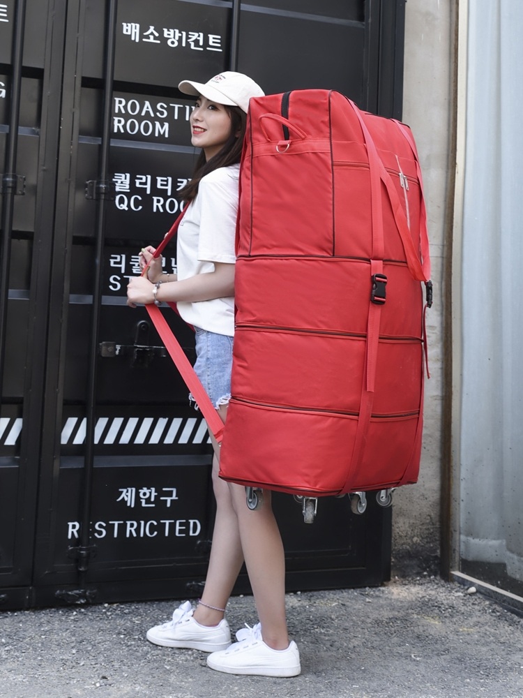 초대형 이민 가방 출장 대용량 대형 짐 이삿짐 유학 사입 바퀴 블랙 여행 22인치 블랙 기본 대 - 상세 이미지 4