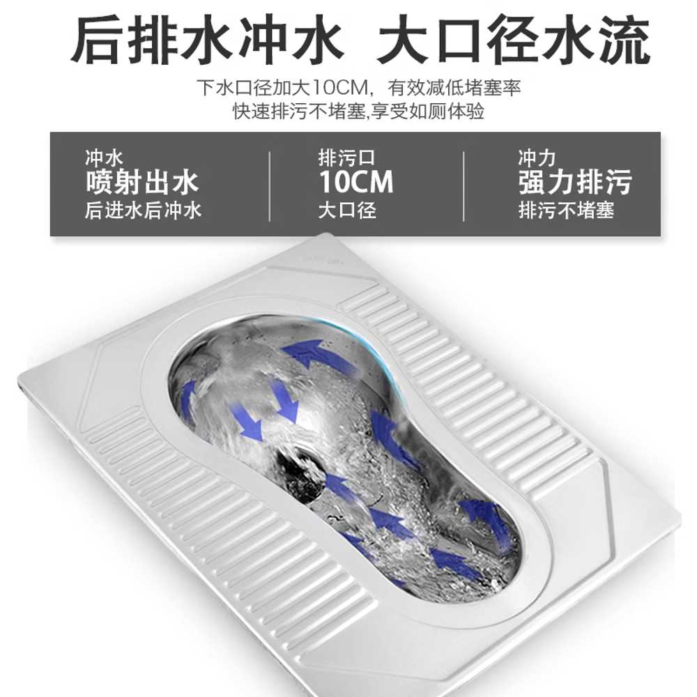 재래식 변기 스테인레스 학교 공중 화장실 배변기 A - 상세 이미지 3