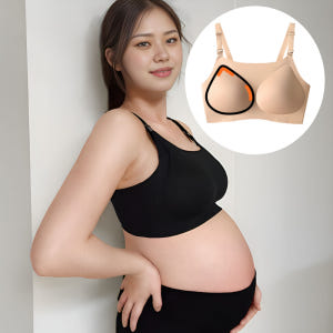[원단검사완료] 패드일체형 빅사이즈 수유브라 큰컵 심리스 임산부속옷 D컵... 육아맘 솔직 후기 | 실사용 리뷰 - 상품 이미지 1