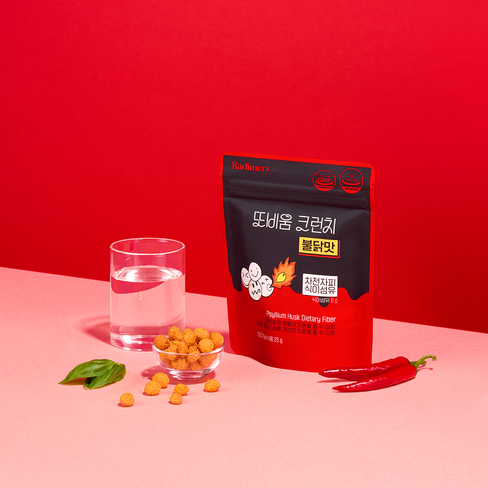 또비움 크런치 불닭맛 차전자피 식이섬유 25g, 6개 - 상세 이미지 3